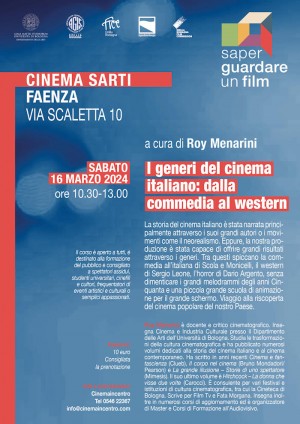 SAPER GUARDARE UN FILM - I generi del Cinema Italiano dalla Commedia al Western